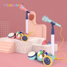 

Kids Machine-Karaoke Microphone with Stand Multifunctional Musical Toys For Age 3+ Kids Gifts For Girls Boys