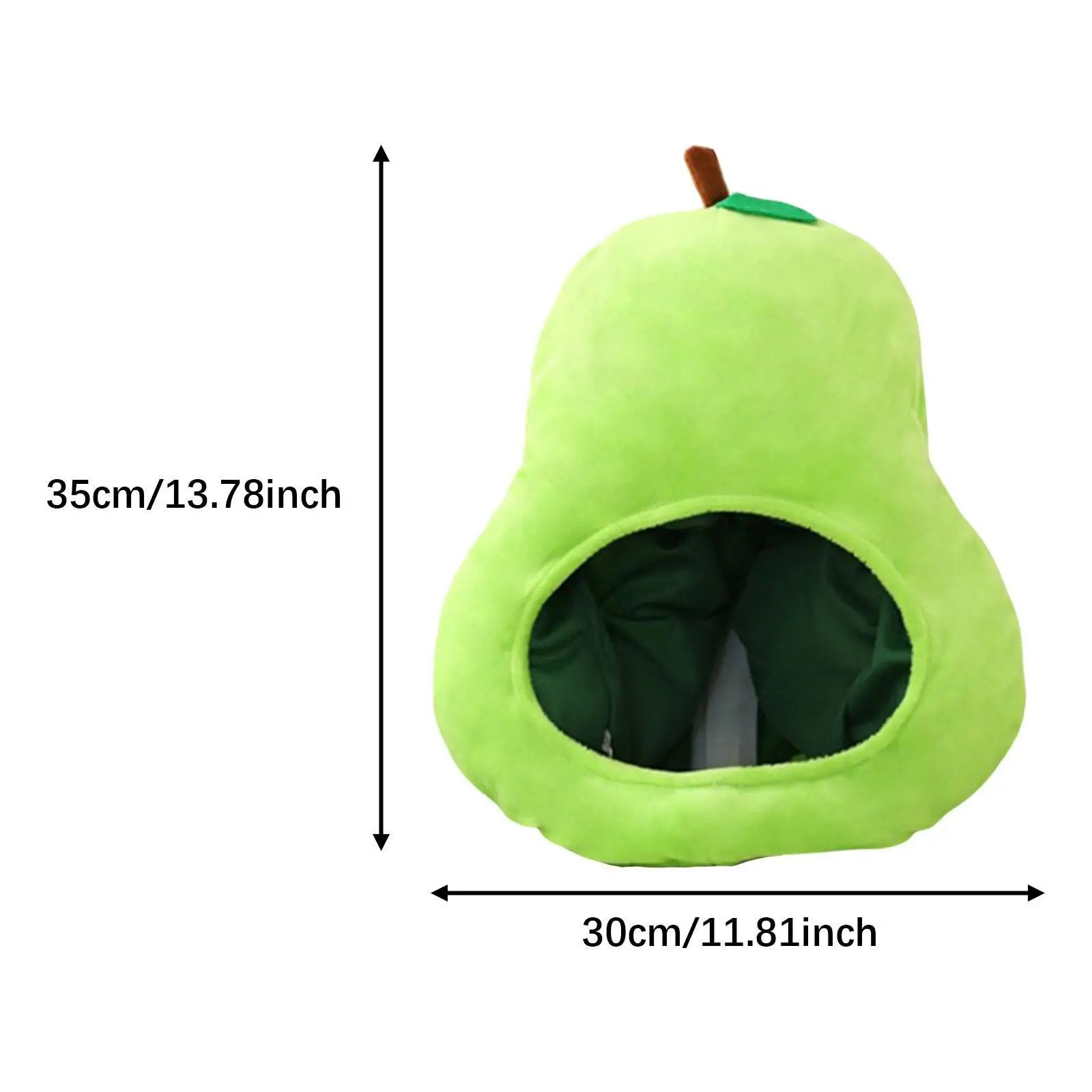 Fruit Headgear Pear Shaped Gift Kids Dress up Cosplay up Soft Headgear Hat