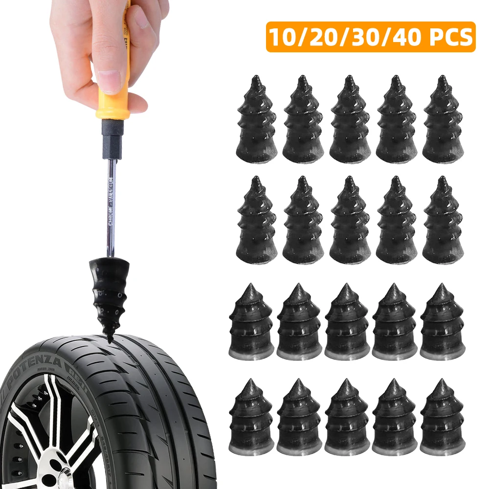

Vacuum Tyre Repair Set Nail Kits for Wheels Car Motorcycle Scooter Rubber Tubeless Tire Repair Tool Glue Free Repair Tire Nail