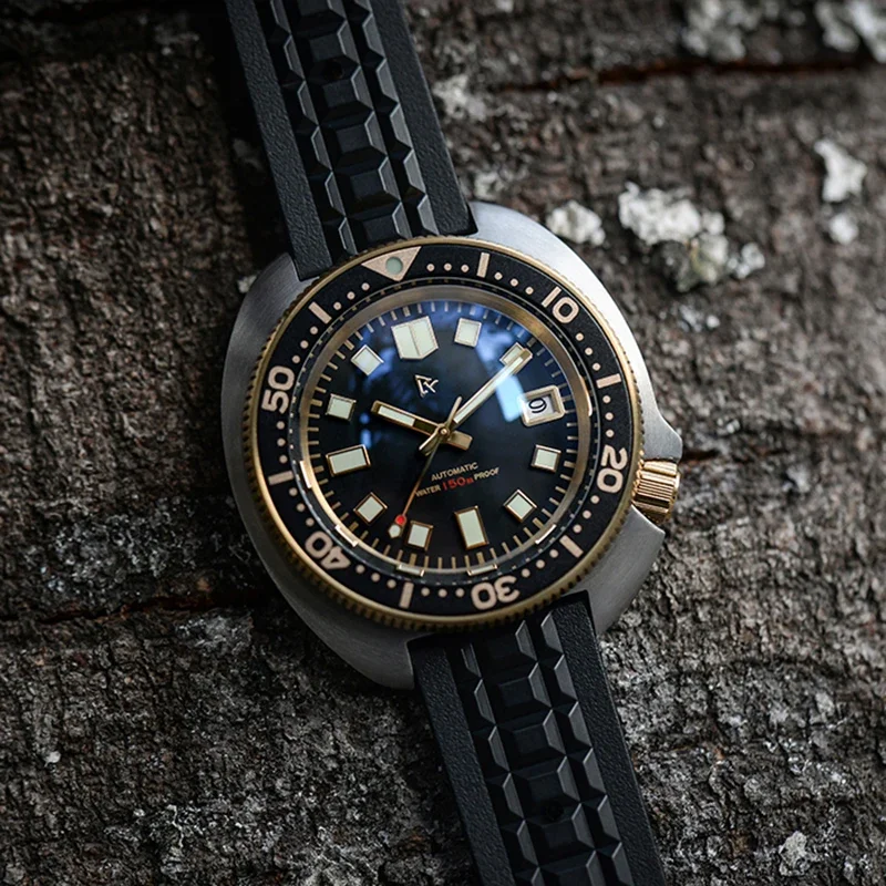 Mechanical Watch Rdunae R2X Captain Willard 6105 Men Watch NH35 Movement Sapphire C3 Luminous 150m Waterproof Automatic
