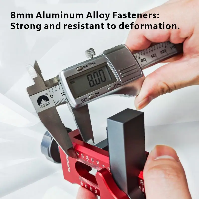 Carpentry Adjustable Aluminum Alloy Cabinet Door Lift & Drill Aid Jig Positioning & Hole Drilling Tool for Cabinet Installation