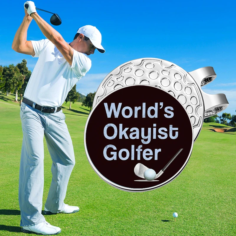 Golfer Golf Ball Marker Magnetic Hat Clip Funny Golf Accessories Gifts Men Women Novelty Gift Golf Ball Mark Golf Hat Clip