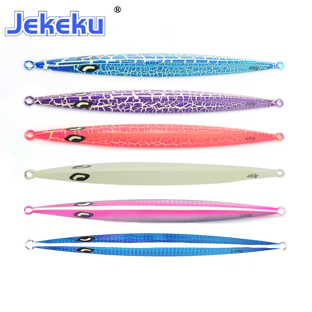 

JEKEKU NEW1pc Shore Casting Sea Bass Lure 150g 200g 250g 300g 400g 500g Slow Jigging Metal Fishing Lure Artificial Fishing Bait