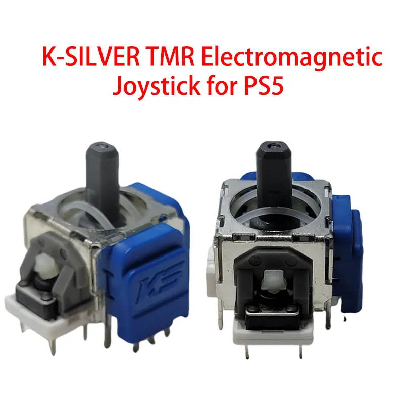 Game joystick 2pcs K-SILVER TMR Electromagnetic Anti-Drift Upgrade for PS5 Tunnel Magnetic Resistance
