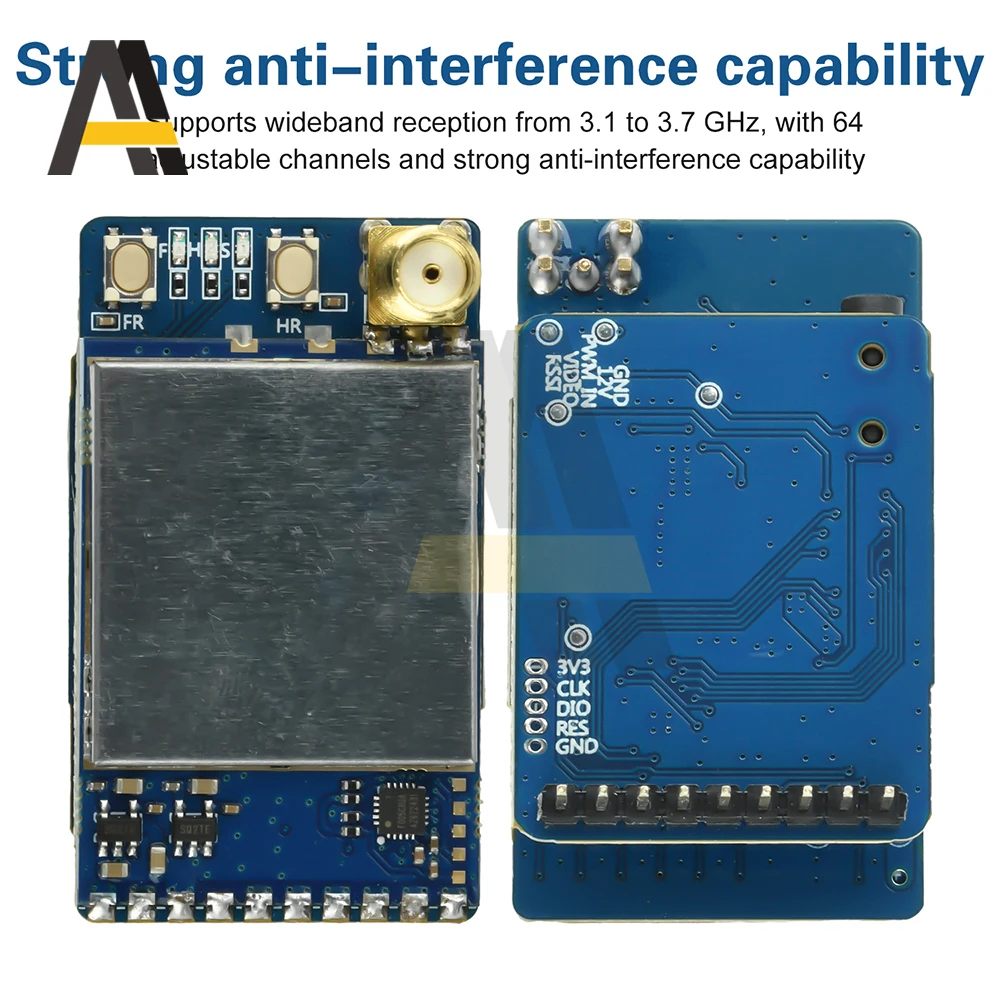 Module récepteur FPV 3.3GHz 64 canaux pour lunettes FatShark
