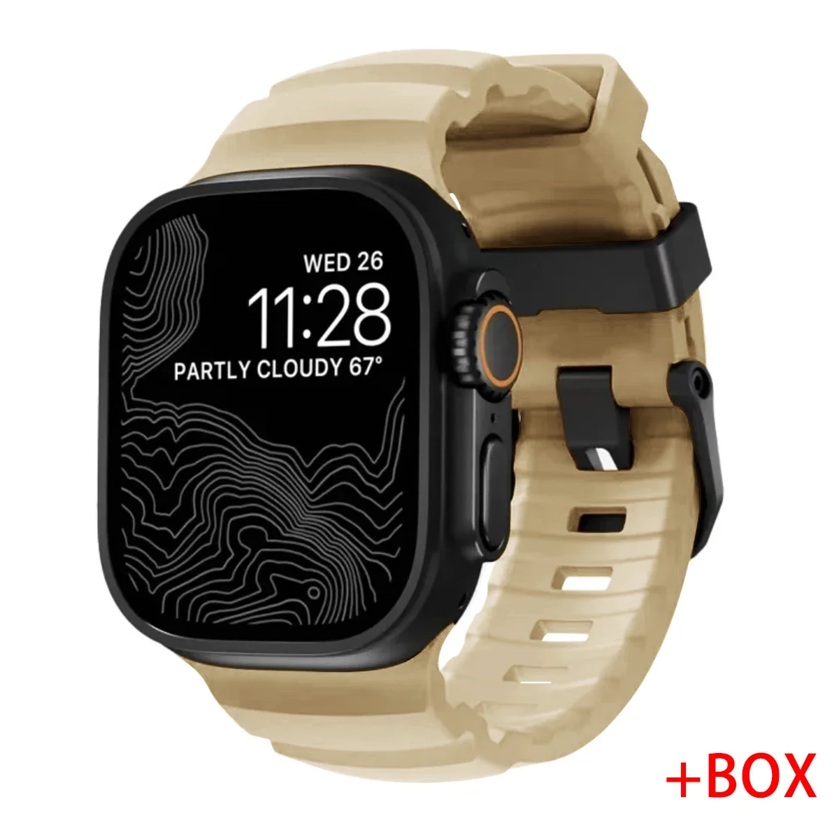 ตัวเลือกสินค้า สายรัดข้อมือซิลิโคนสปอร์ต สำหรับ Apple Watch ทุกรุ่น