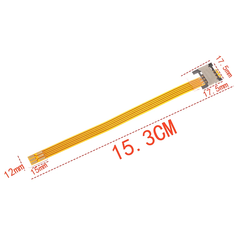 1개의 SIM 카드 확장 컨버터, 2FF 표준 2FF 나노 SIM 카드 확장기 153mm 어댑터 컨버터