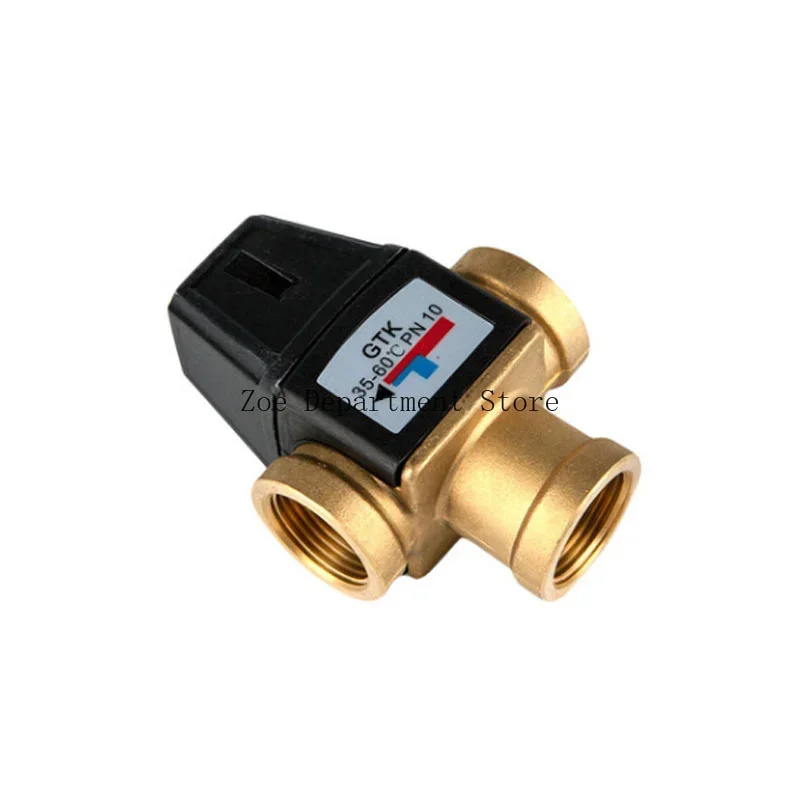 3 Way Thermostatic Mixer Valve DN20/25 Female/Male Thread Brass Thermostatic For Solar Water Heater Bathroom Accessory