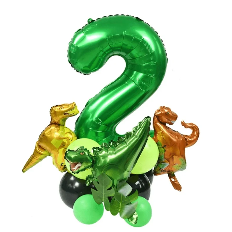 Dinosaurier Ballon Geburtstag Dekoration Anzahl Ballon Set Dinosaurier Cartoon Tier Geburtstag Dekoration Party Supplies für Kinder – Detail 22