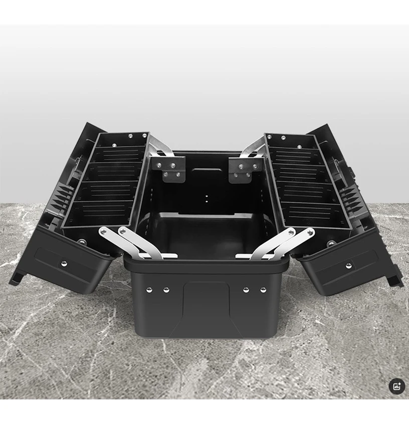 Set di cassette degli attrezzi Hardware scatola di immagazzinaggio di strumenti spessi in plastica scatola degli attrezzi da carpentiere per elettricisti contenitore di estensione Organizer per officina