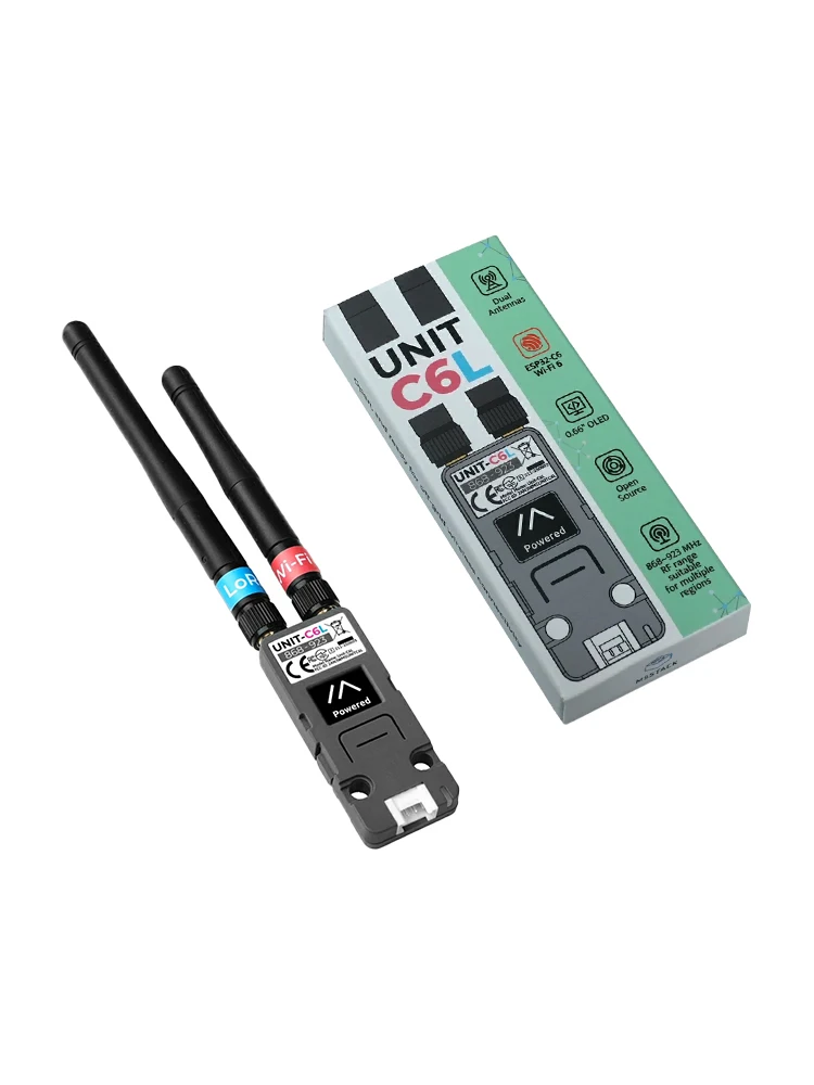 Unit C6L LoRa Communication Unit ESP32-C6 Wi-Fi 6 & SX1262 868-923MHz Supports M