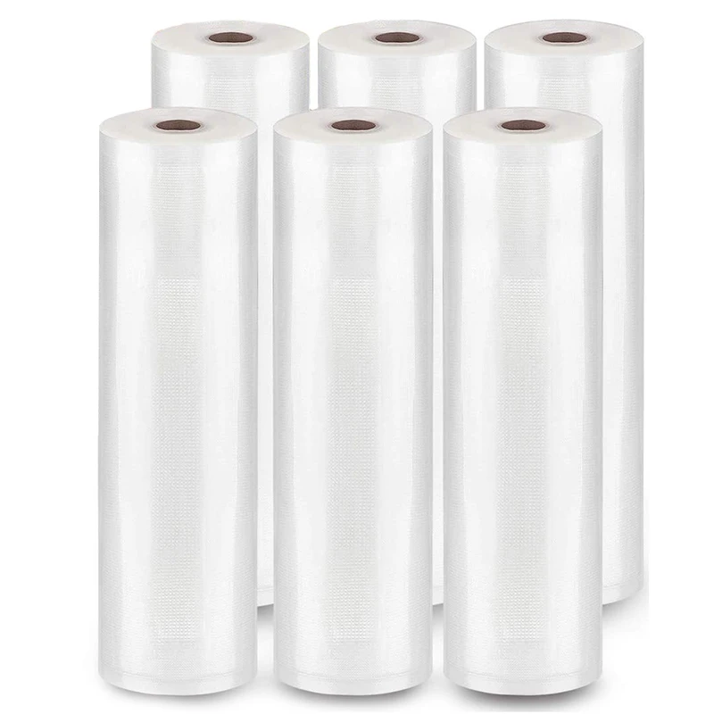 

Vacuum Sealer Rolls Pack, 6 Rolls Food Saver Bags For Foodsaver, Seal A Meal, Geryon Vacuum Machine,Vacuum Seal Bag