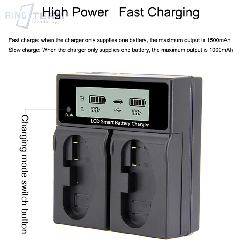 EN-EL4 EN-EL4a Battery LCD Dual Charger MH-22 MH-21 for Nikon D2 D3 Digital  SLR D2H D2Hs D2X D2Xs D3 D3s D3x F6 Cameras