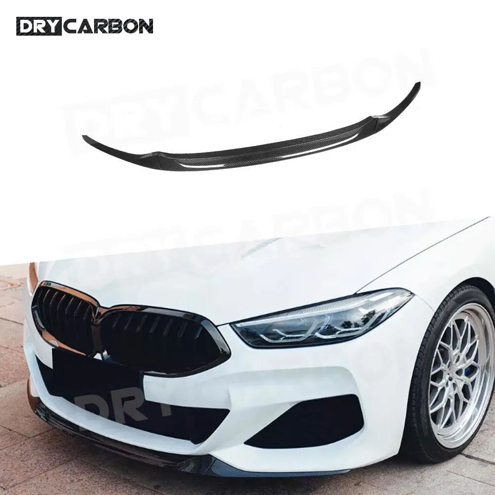 

Dry Carbon Fiber Front Bumper Lip Spoiler Splitters For BMW 8 Series G14 G15 G16 2018-2022 Car Tuning Styling Front Lip Diffuser