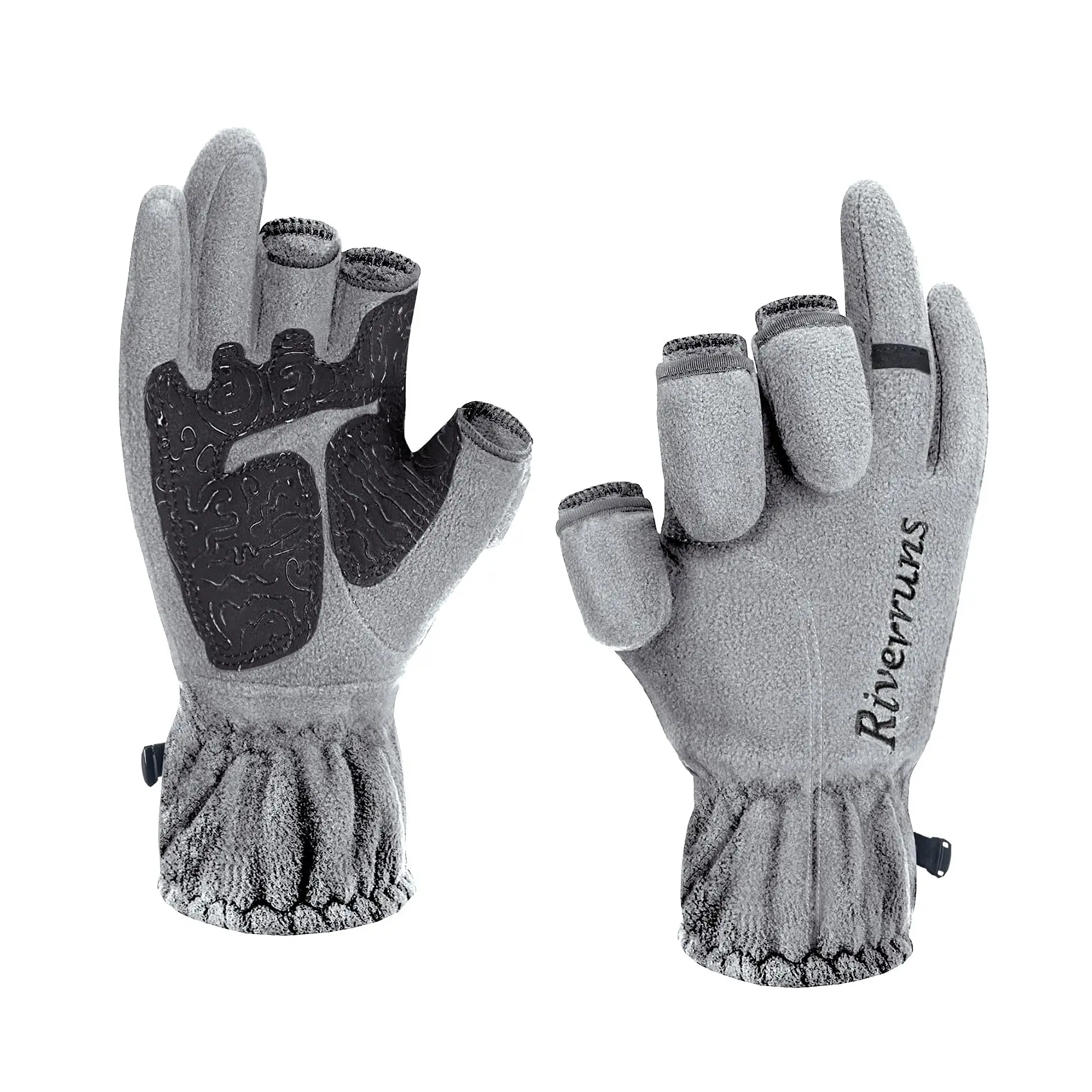 Riverruns Fleece Fishing Gloves Colder Weather Ice Fishing Gloves