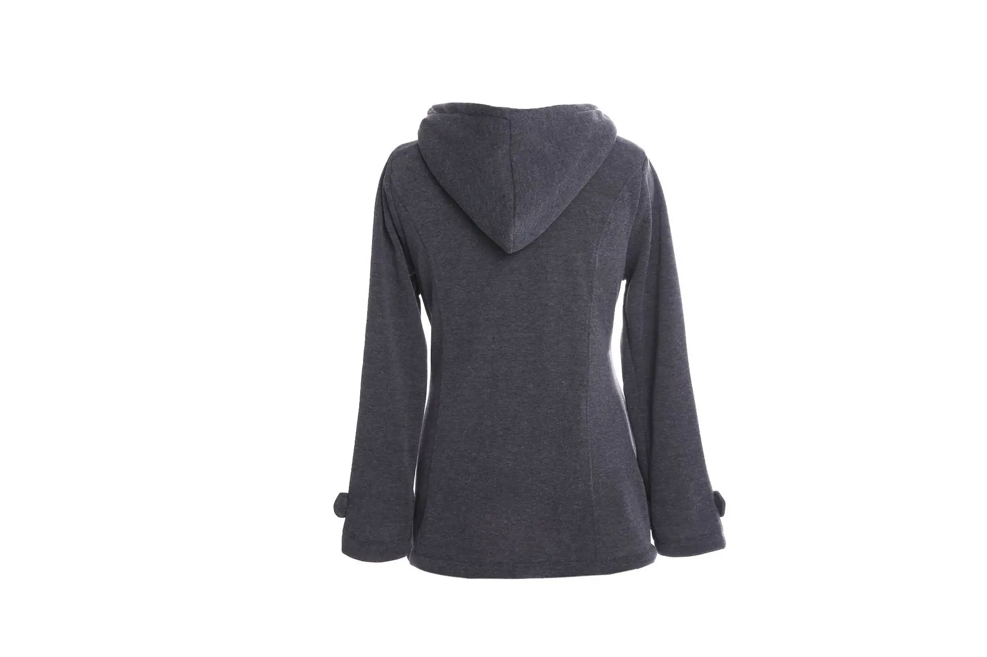 Best Selling Amazon Hooded Classic Cow Horn Button Jacket Cotton Coat Autumn/Winter Parkas Fashion Outerwear