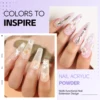 Coscelia Nail Starter Kit with 3PCS Acrylic Powder and Rose Cuticle Oil 3D Nail Mold Glass Cup Nail Art Pen Brush Nail Art Tools 5
