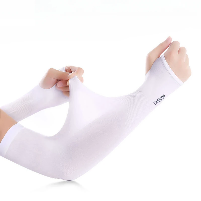 Cycling Arm Sleeves Ice Fabric Anti-UV Sunscreen Running Cycling Sleeve Outdoor Sport Arm Warmers Men Women sun protection arm sleeves arm sleeves cooling arm sleeves