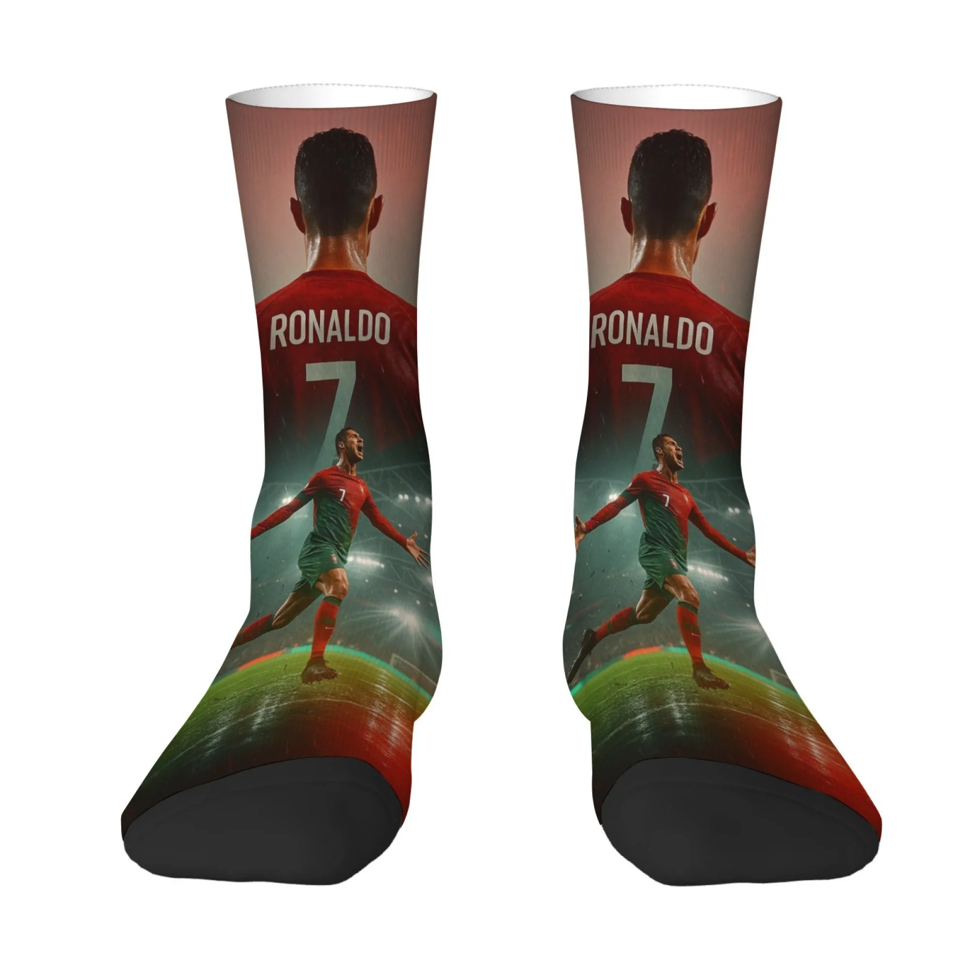 CR7 Cristiano Ronaldo Men's Fun Compression Socks - Stylish Outdoor Casual Non-Slip Sportswear