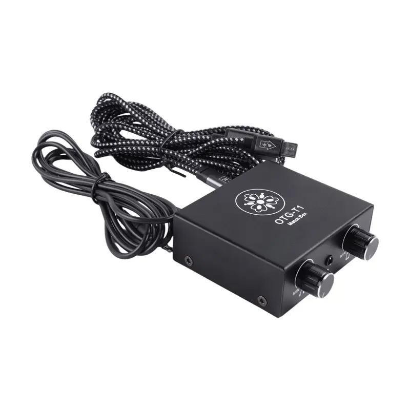 USB 무손실 OTG 스테레오 라이브 스트리밍 사운드 카드 휴대폰 컴퓨터 범용 컨버터 전문 사운드 카드
