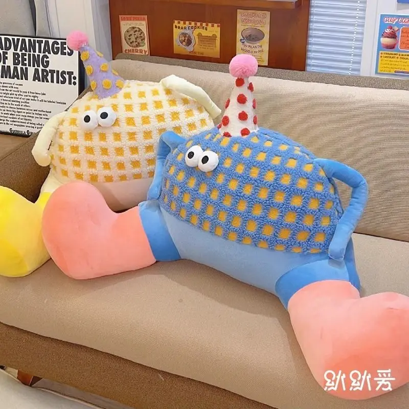 Bigfoot Monster Waist Cushion Sofa Bedroom Decoration Headrest Pillow Bed Sleeping Doll Birthday Gift for Girls 3