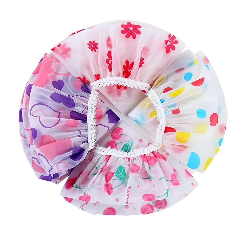 Waterproof Bathroom Shower Cap Thicken Elastic for Women Beauty Hair Salon