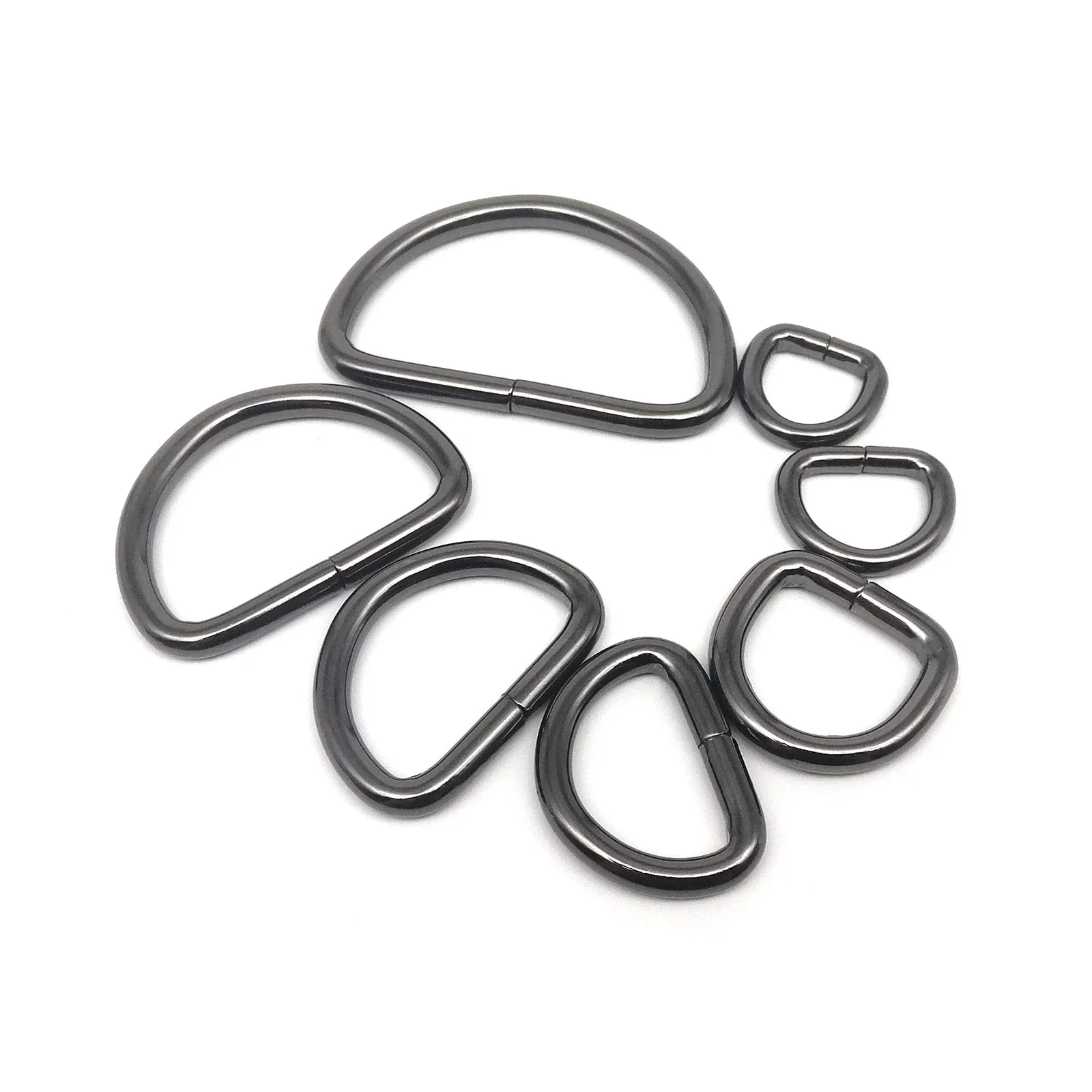 Metal D ring buckle leather hand bag backpack purse strap belt dog collar chain semi O Dee DIY 5pcs metal d ring buckle metal bag buckle metal buckle d ring buckle leather buckle metal ring buckle metal o ring buckles belt buckle