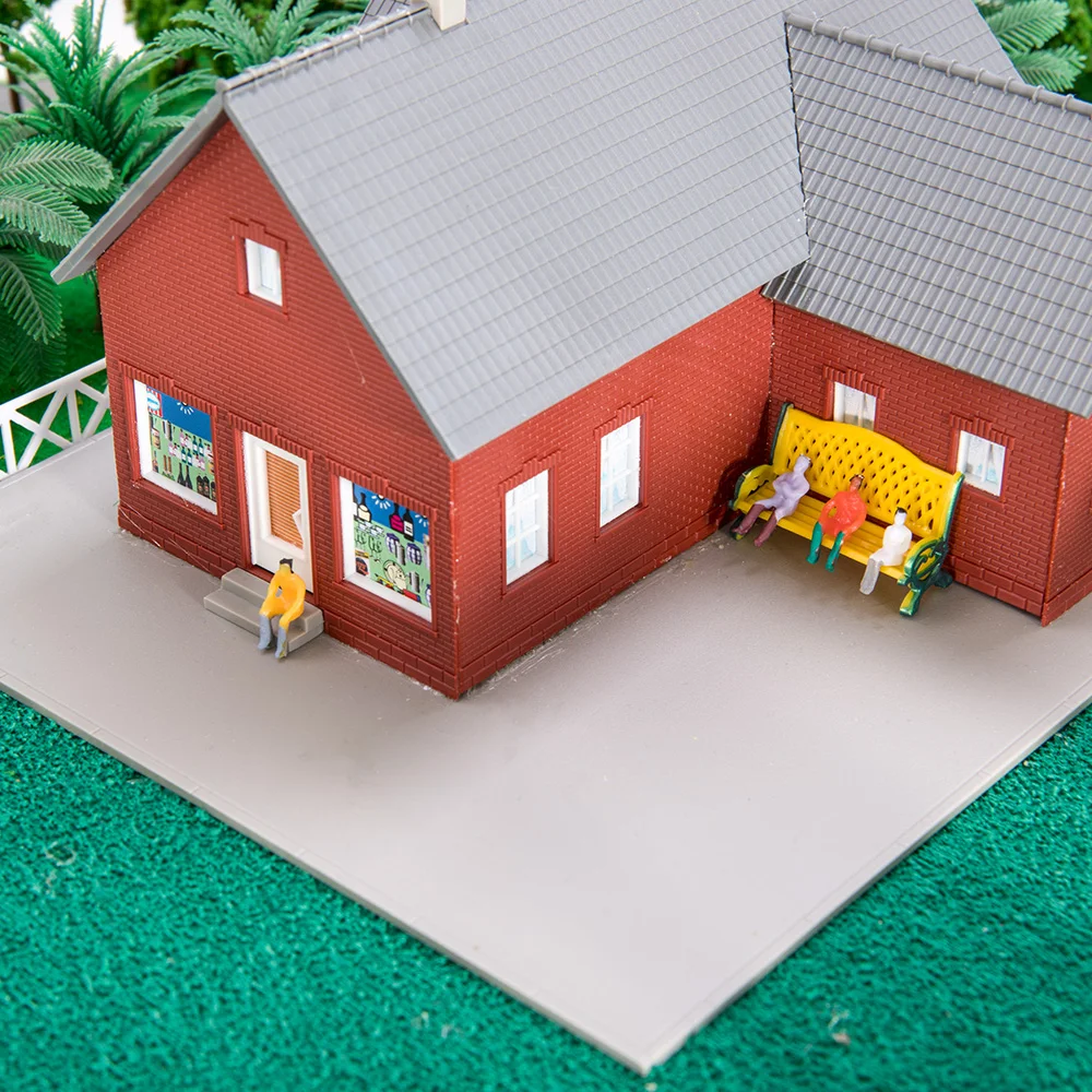 100pcs Scale Miniature Figures 1:100 1:150 1:200 Painted People Model ABS Toys Seated Sitting Passenger Decoration for Diorama 6