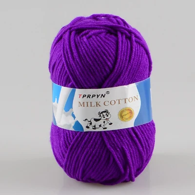 Luxurious Soft Milk Cotton Yarn for Knitting & Crochet Projects (50g)