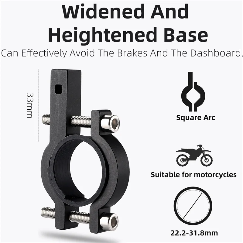 WEST BIKING Bicycle Mobile Phone Holder 360° Rotatable  Aluminum Alloy Phone Holder Five Claws Adjustable MTB Road Bike Bracket