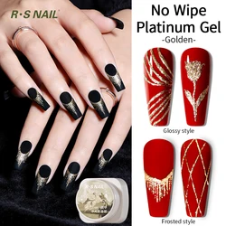 Radiant Summer Sparkle: Platinum Gel Nail Polish with Reflective Metallic Finish (Golden)