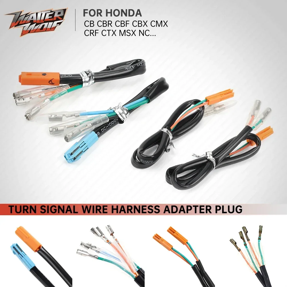 Turn Signal Marker Wire Adapter Plug Connector For HONDA CB1000R CB500 CB 650 F/R 400 500 F/X 1000R REBEL CMX 300 500 Motorcycle motorcycle turn signal lights,motorcycle turn signal