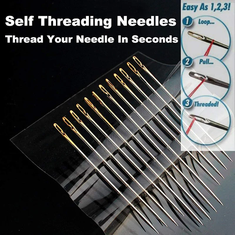 12/24Pcs Sewing Needles Holder Storage Case Wooden Needle Case