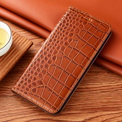 Premium Genuine Leather Flip Stand Wallet Case with Magnetic Closure for Samsung A57 (Brown)