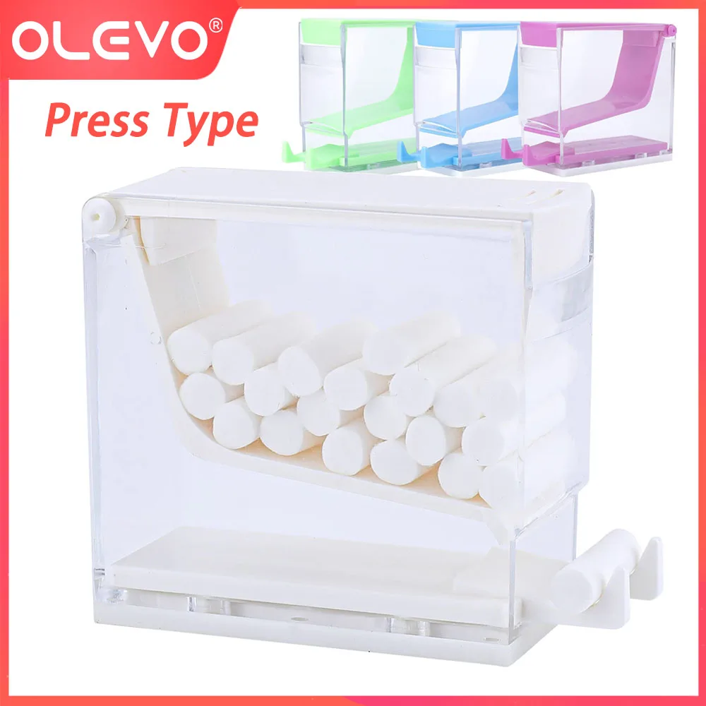 OLEVOPressTypeDentalCottonRollsHolderDispenserStorageBox