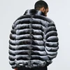 Men Real Fur Coat Winter Genuine Fur Bomber Jackets Rex Rabbit Fur Coats Luxury High Quality 3