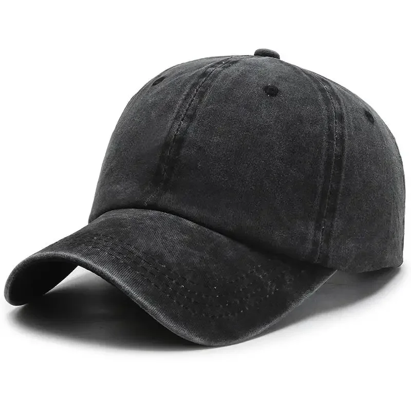 New Unisex Cap Plain Color Washed Cotton Baseball Cap Men & Women Casual Adjustable Outdoor Dad Hats
