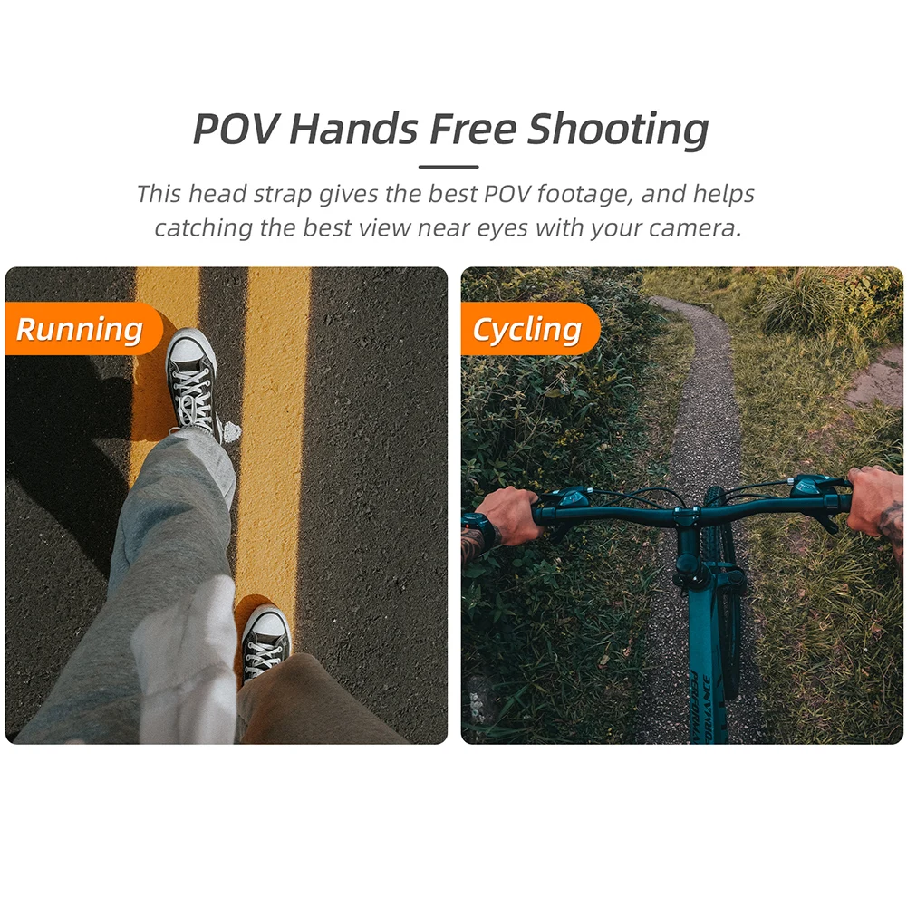 퀵릴리즈 기본 장착 키트, 360 도 회전, GoPro Insta360 액션 포켓용 헤드 벨트 스트랩 마운트