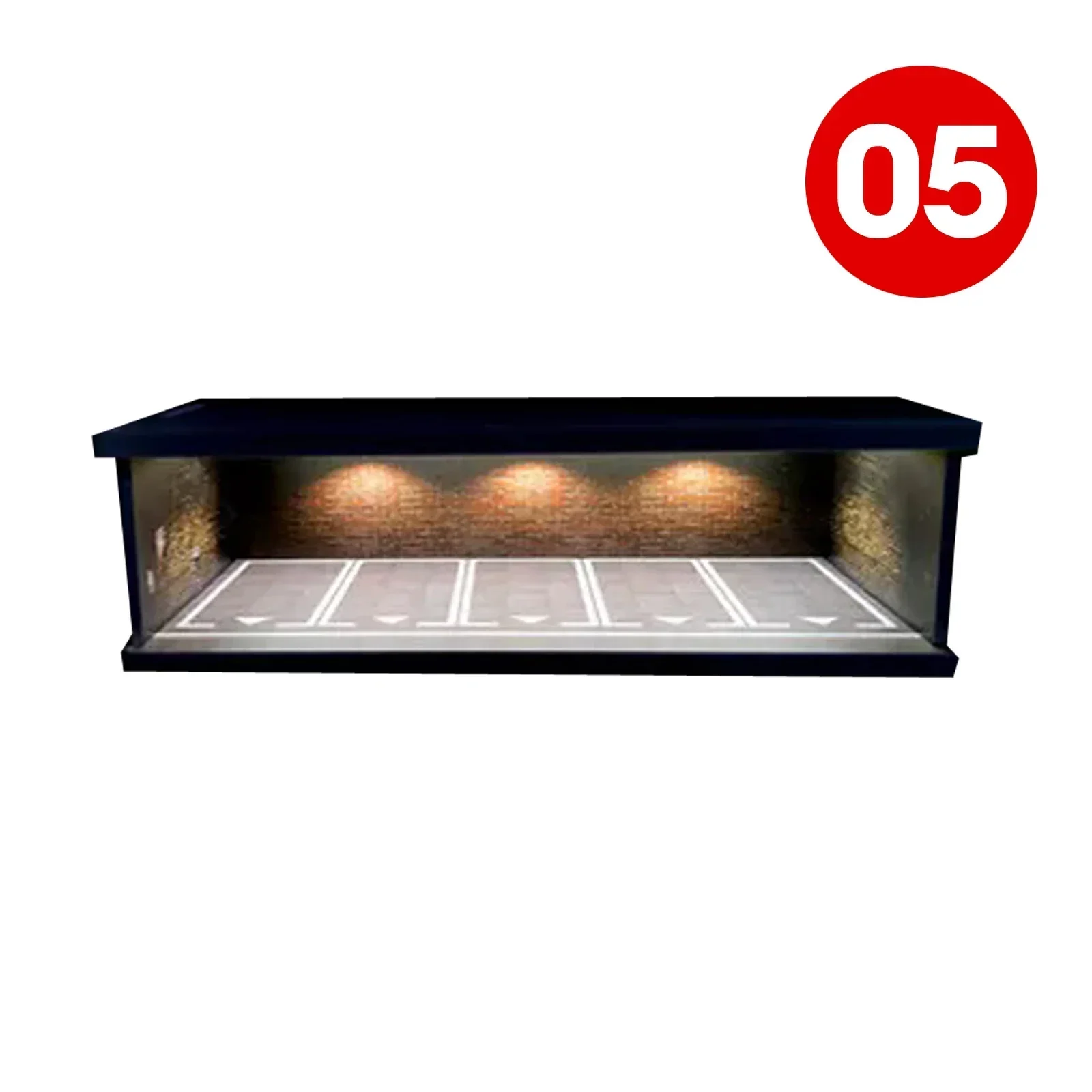 1:43 Diorama DIY Car Parking Lot Model Lighting City Garage Scene Car Assembled Building Model cars toys Display children gifts
