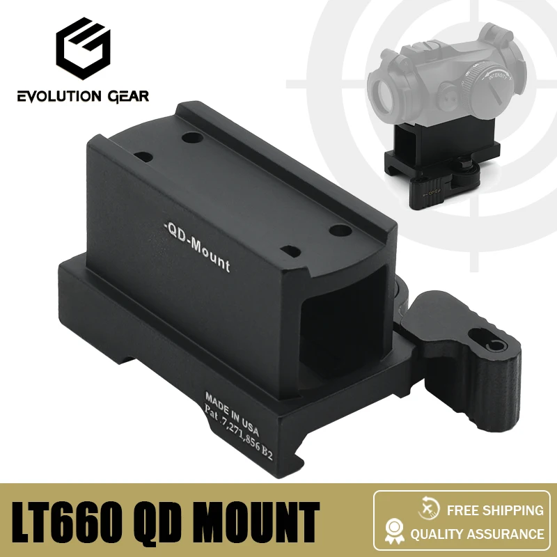 Tactical Optic Mount LT660 QD Red Dot Sight Mount for M5 M5S 12 Red Dot Sight with Full Markings