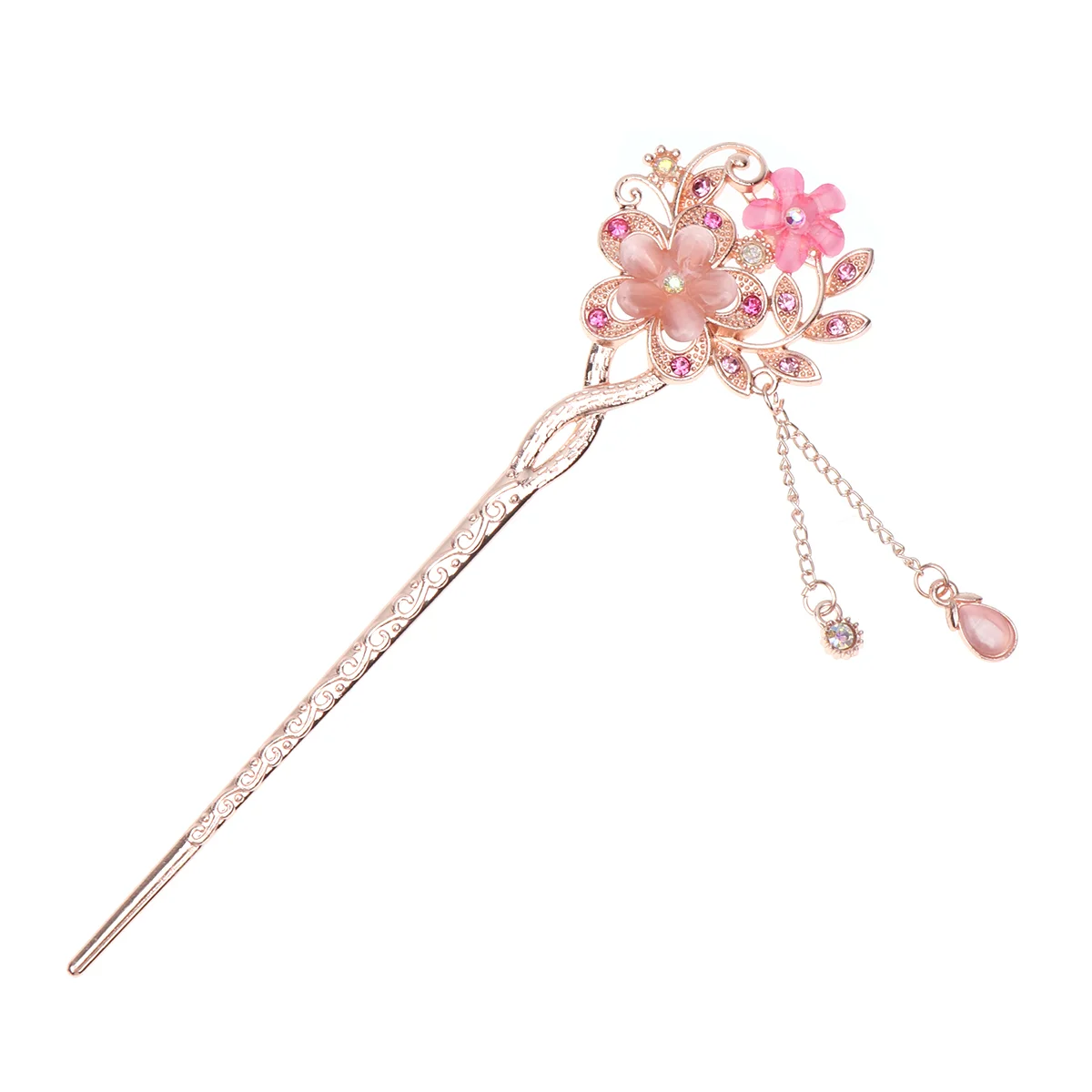 

Vintage Hairpin Decor Rhinestone Bobby Pins Stick Chignon Decorative Chinese Clip Women Rhinestones