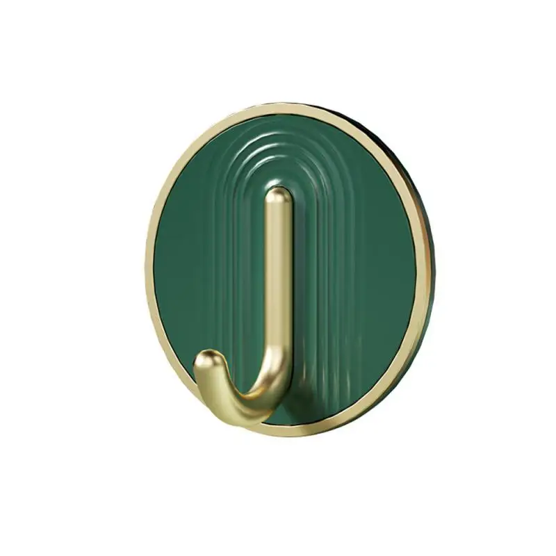 1/2/3PCS Punch-free Sticky Hook A Variety Of Colors Stable Toilet Hook Door Gold-plated Healthy Material