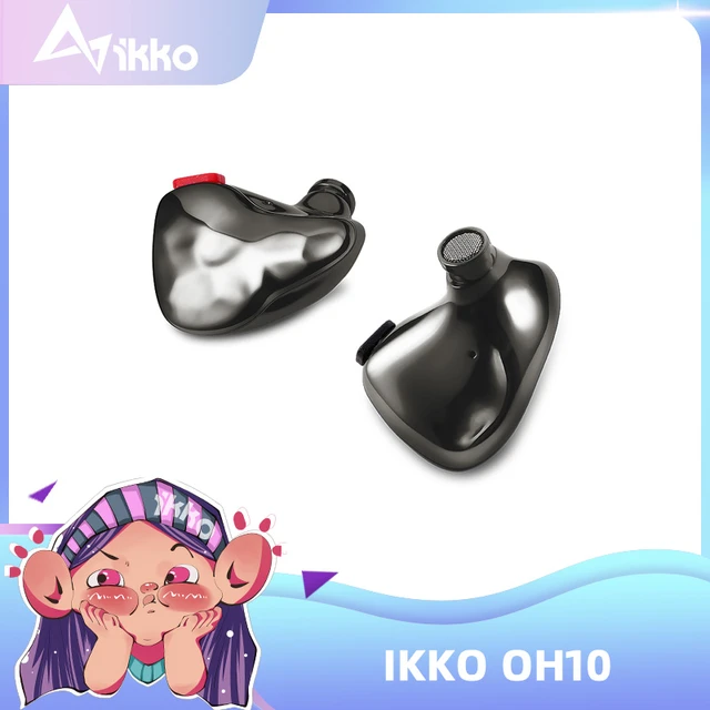 Ikko obsidian-有線ヘッドセット,Hifiヘッドフォン,10mmダイナミック 