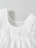 Summer Girl Baby Bodysuit 0-18M Newborn Solid Color Jumpsuit Infant Lace Hollow Embroidery Floral One Piece Baby Clothing 4