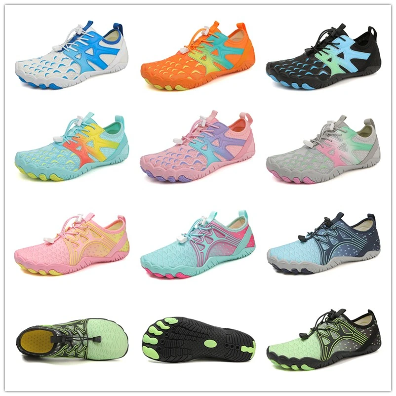 Water Shoes Men Women Colorful Quick Dry Non-Slip Five Finger Shoes Outdoor Wading Swimming Barefoot Aqua Summer Sneakers