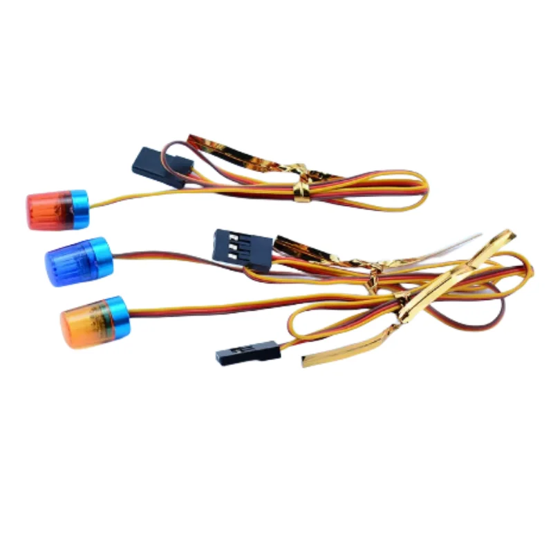 360°Rotating Alarm Lamp For 1/14 Tamiya RC Truck LED Warning Lights Scania Actros MAN for Benz Tamiya LESU Tractor Upgrade Parts 3