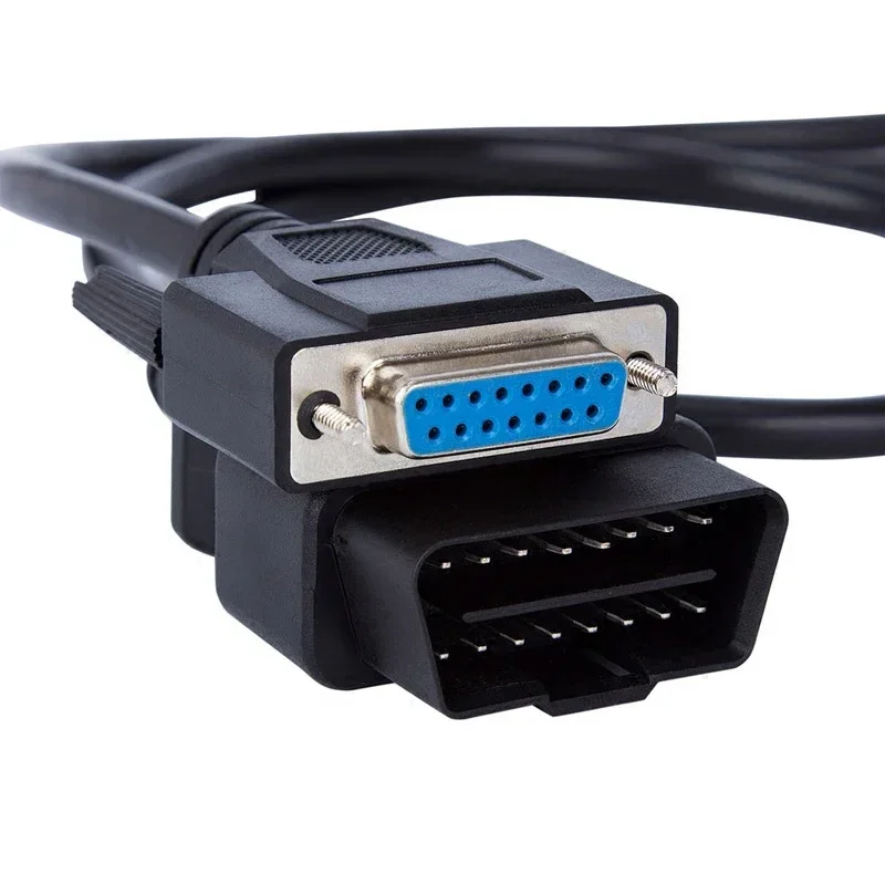 Фото 150 см OBD2 16-контактный адаптер DB15Pin автомобильный удлинитель DP 15-контактный кабель OBD-DB15 контактный внутренний интерфейс 16-контактное соединение №4