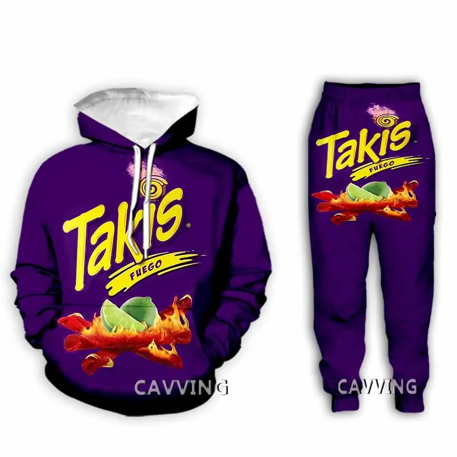 New Fashion 3D Print Takis  Hoodies/Hooded Sweatshirts + Pants Trousers Suit Clothes Two-Pieces Sets  L1 4