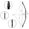 Archery Bow and Arrow 30/40lbs Take-Down Recurve/Straight Bow with 12x Carbon Arrows Shooting Practise Hunting Game Accessories 2