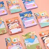 4 Piece Cartoon Adhesive Cute Sticky Notes Notepad Memo Pad Stationery Notebook Sticker Decoration 1